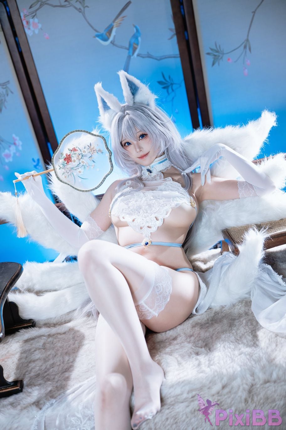 Cosplayer honey cat fur azur lane Shinano Down PixiBB.COM 050