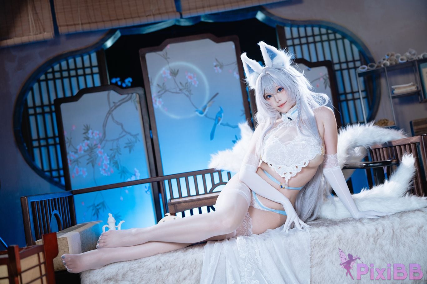 Cosplayer honey cat fur azur lane Shinano Down PixiBB.COM 051