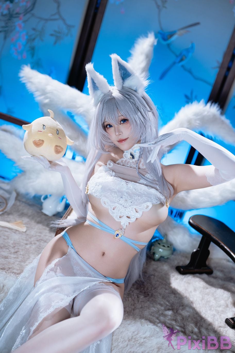 Cosplayer honey cat fur azur lane Shinano Down PixiBB.COM 073