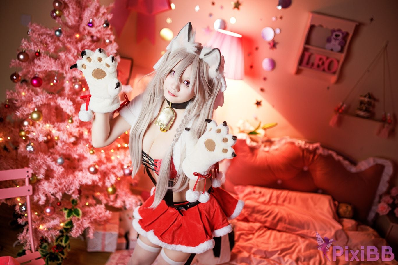 Cosplayer A Xuexue Christmas Eve PixiBB.COM 002