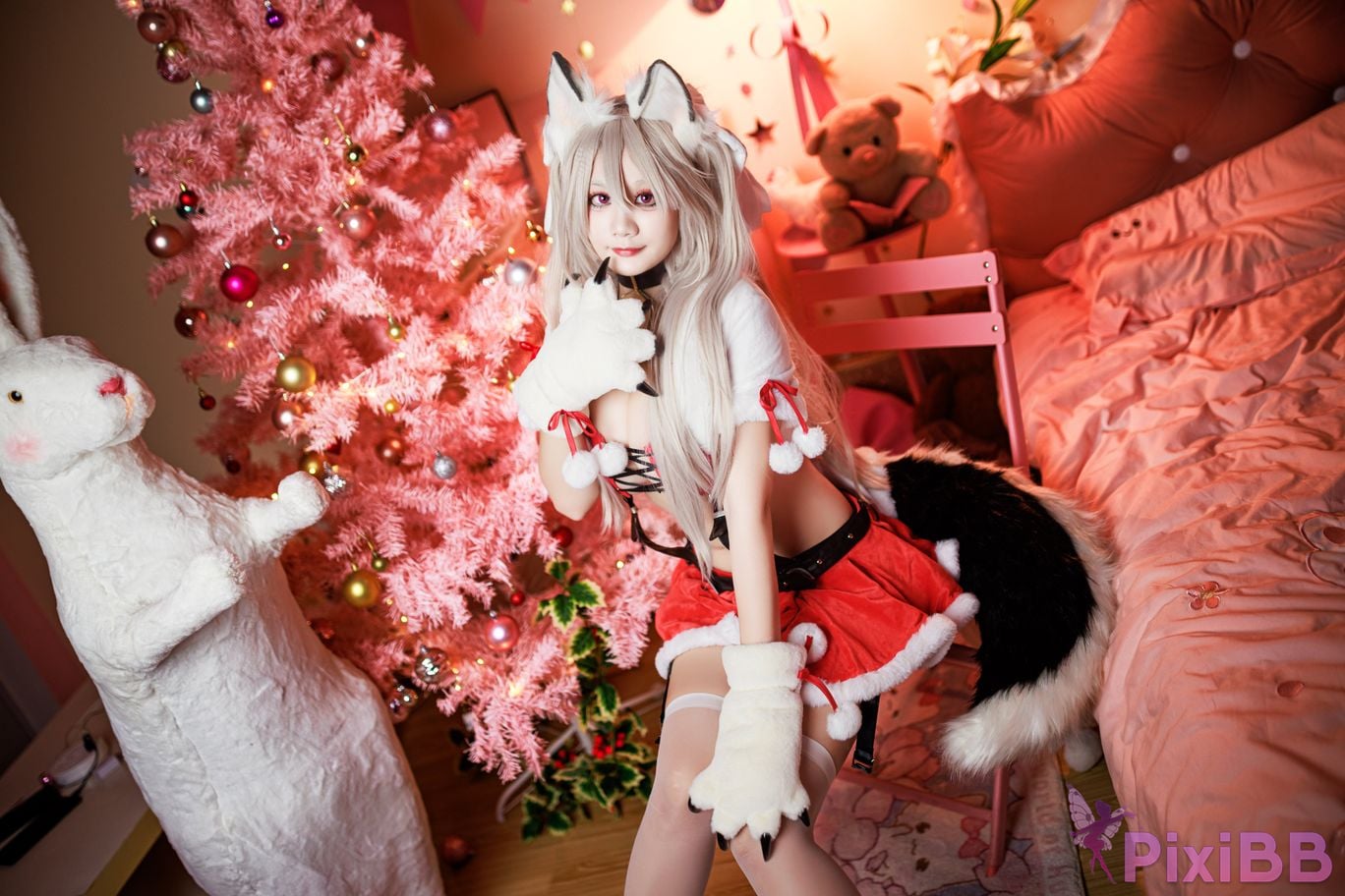 Cosplayer A Xuexue Christmas Eve PixiBB.COM 005