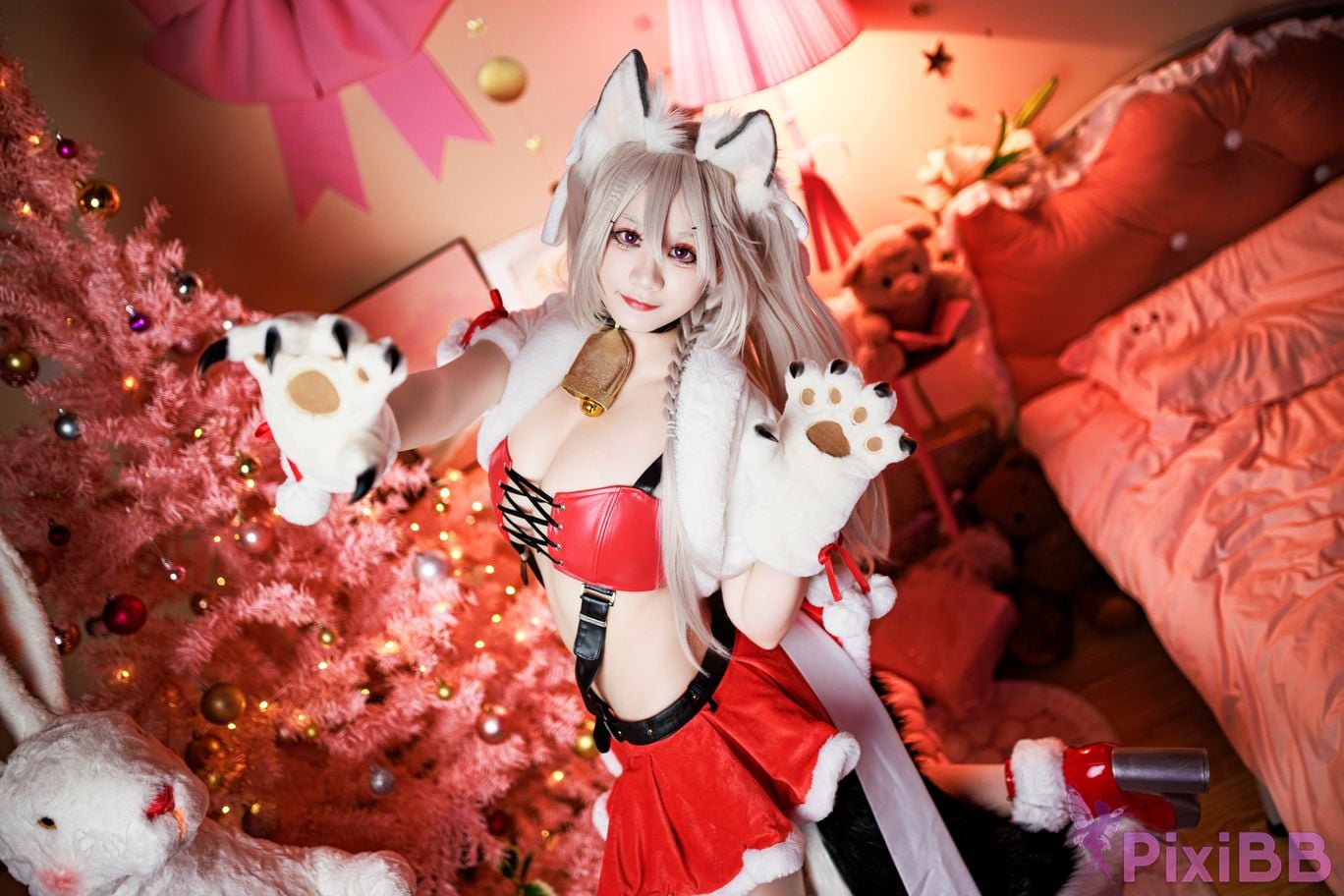 Cosplayer A Xuexue Christmas Eve PixiBB.COM 017