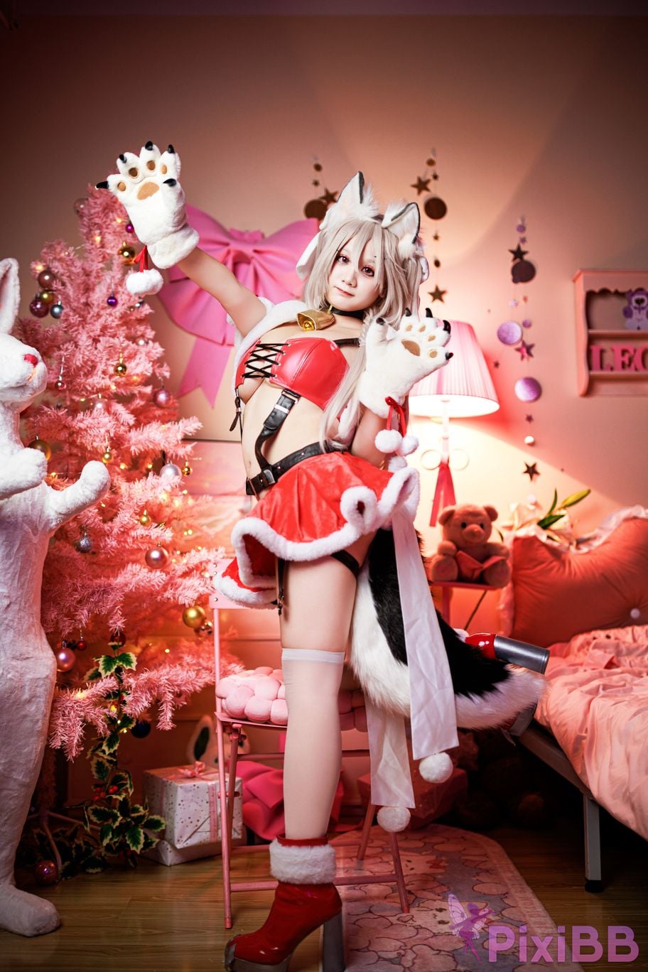 Cosplayer A Xuexue Christmas Eve PixiBB.COM 018