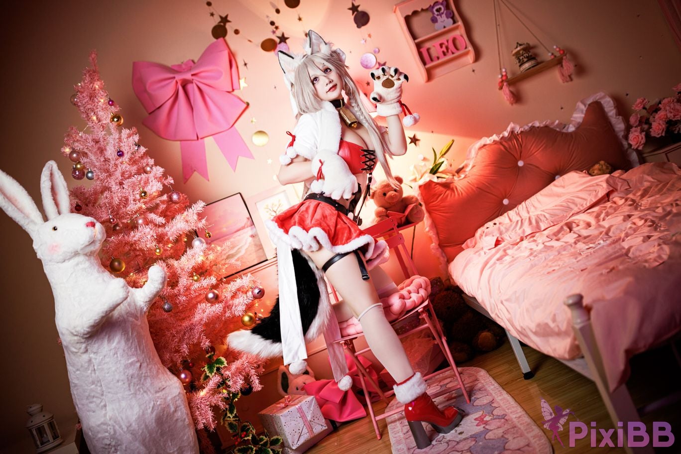 Cosplayer A Xuexue Christmas Eve PixiBB.COM 019