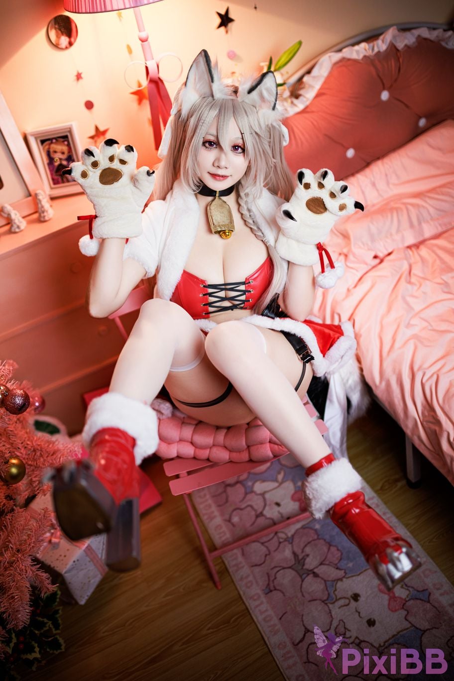 Cosplayer A Xuexue Christmas Eve PixiBB.COM 028