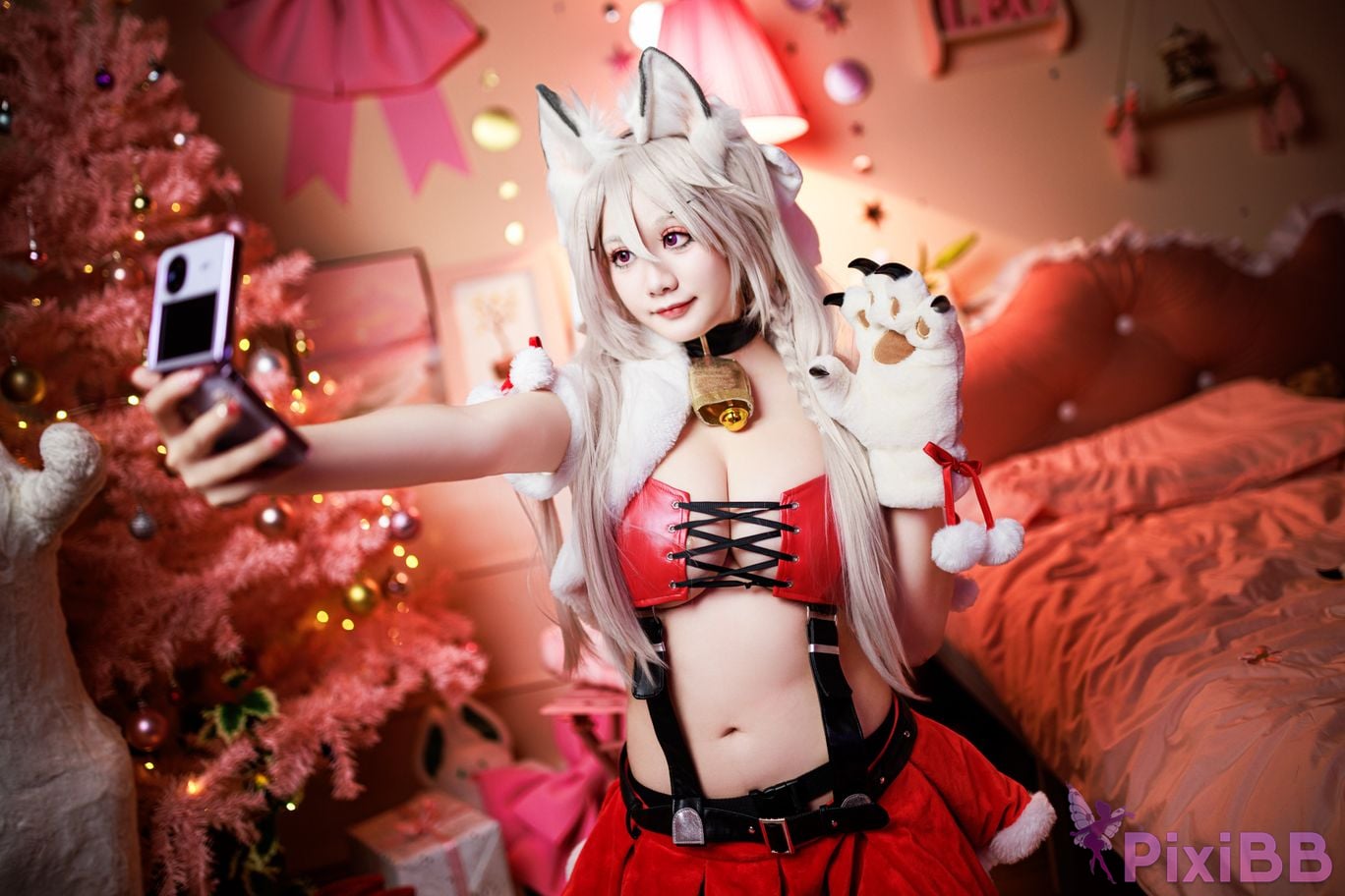 Cosplayer A Xuexue Christmas Eve PixiBB.COM 029