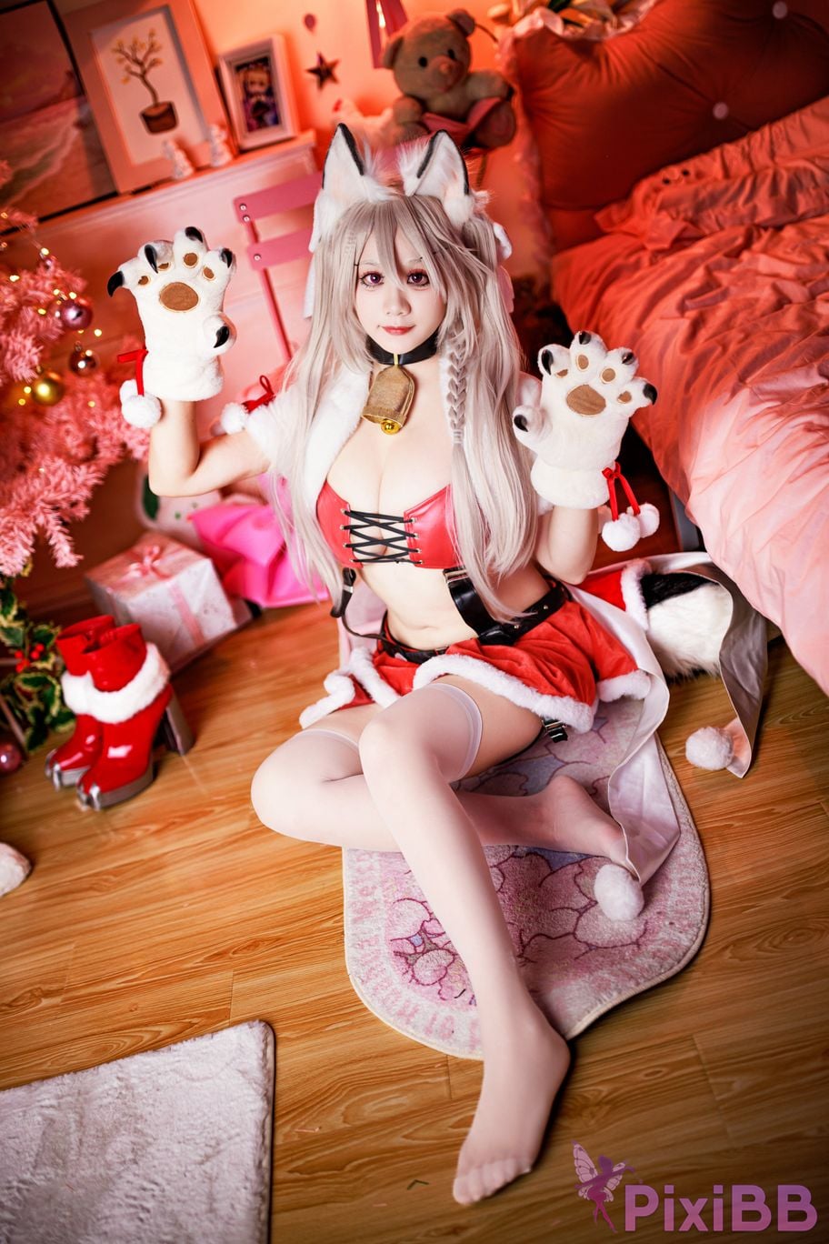 Cosplayer A Xuexue Christmas Eve PixiBB.COM 030