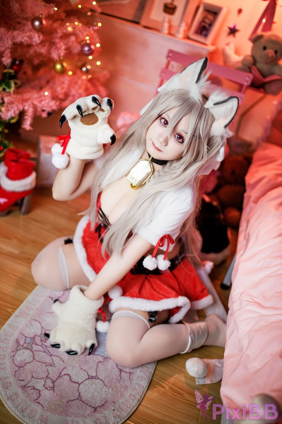 Cosplayer A Xuexue Christmas Eve PixiBB.COM 037