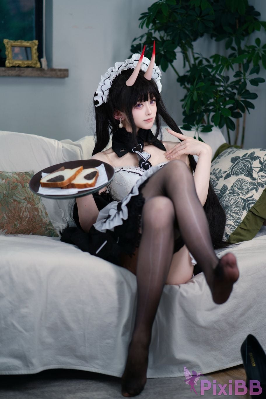 Cosplayer Futa Maeno azur lane Noshiro maid PixiBB.COM 035