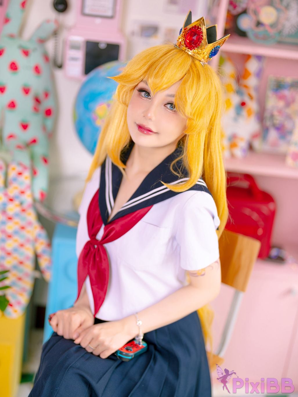 Joyce Lin2x Peach School Girl PixiBB.COM