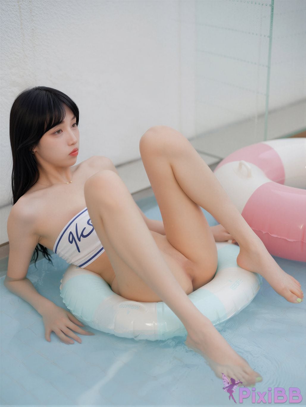 AI Enhanced Bimilstory Taeri Vol.42 Summer Swimming Pool PixiBB.COM 055
