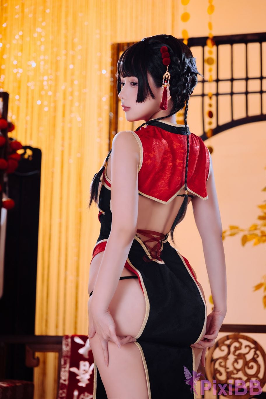 Cosplayer Hinajiao New Year limited cheongsam PixiBB.COM 026