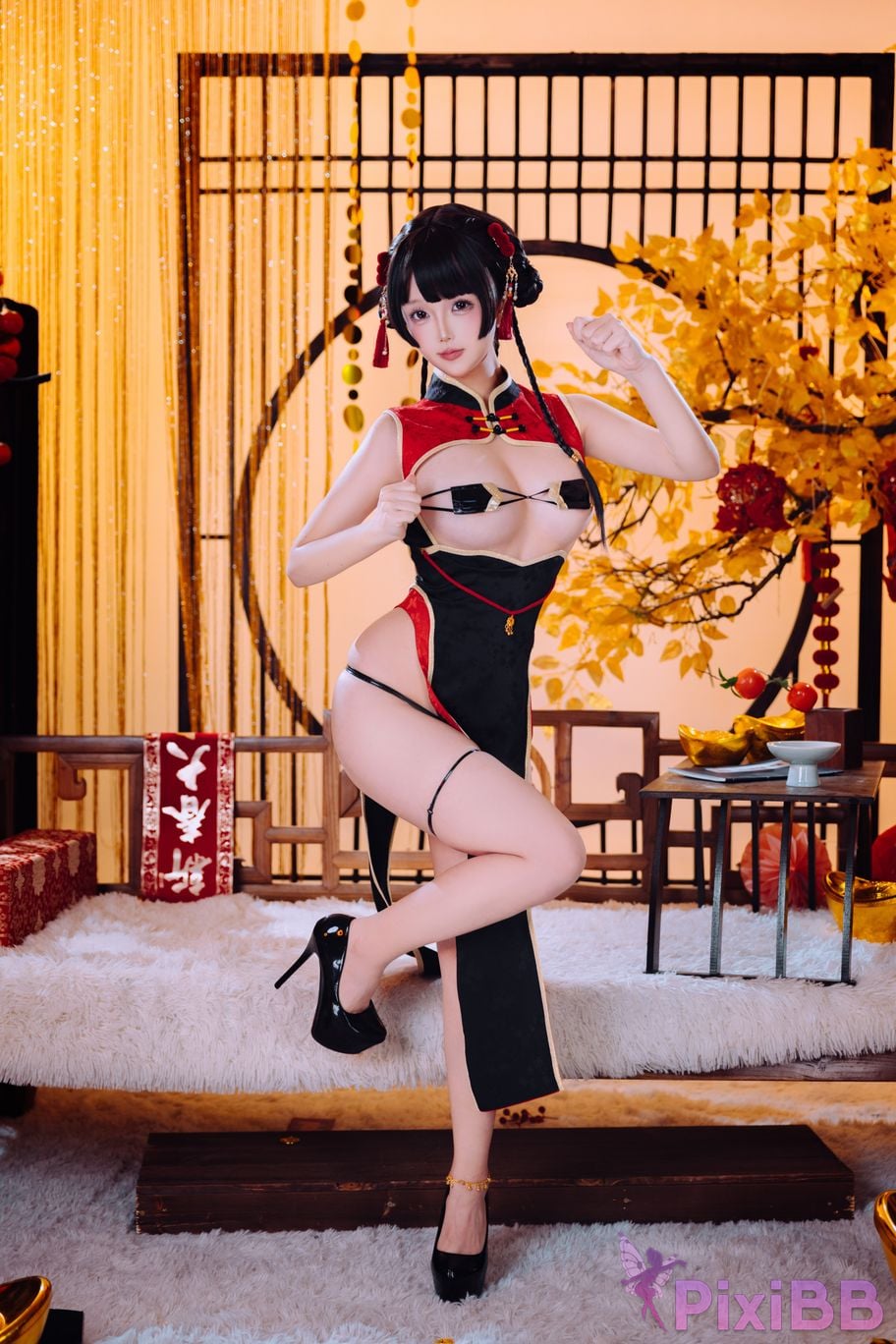 Cosplayer Hinajiao New Year limited cheongsam PixiBB.COM 047