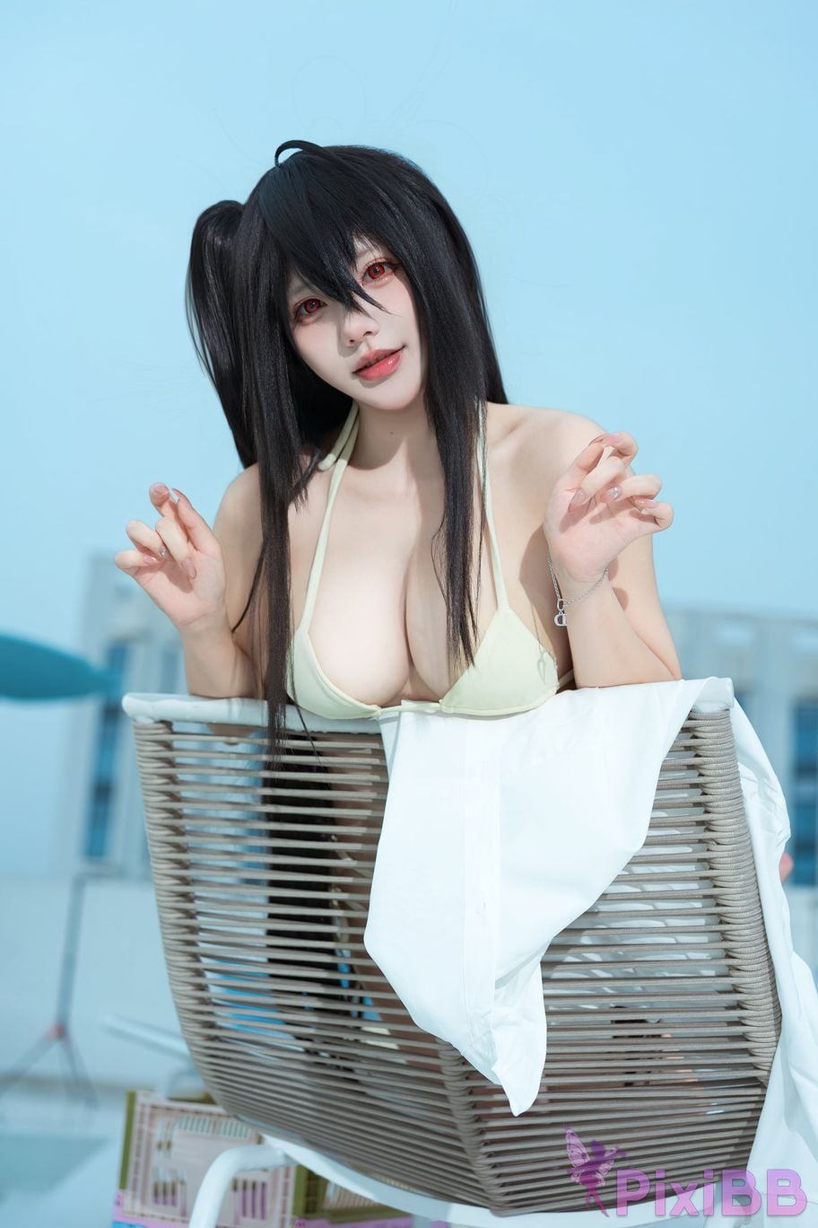 Cosplayer Is it a little bear Dafeng swimsuit PixiBB.COM 009