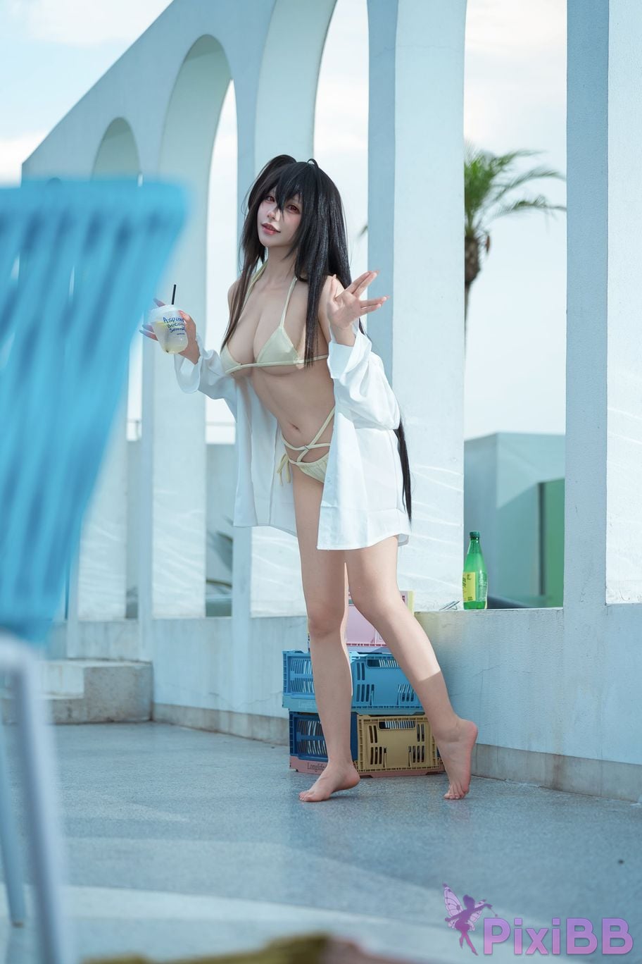 Cosplayer Is it a little bear Dafeng swimsuit PixiBB.COM 021