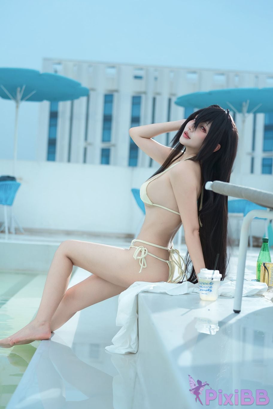 Cosplayer Is it a little bear Dafeng swimsuit PixiBB.COM 022
