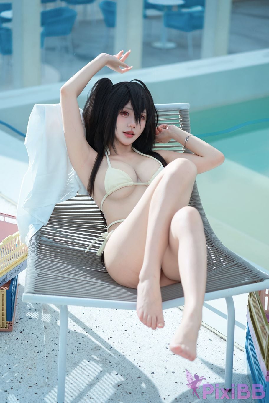 Cosplayer Is it a little bear Dafeng swimsuit PixiBB.COM 033