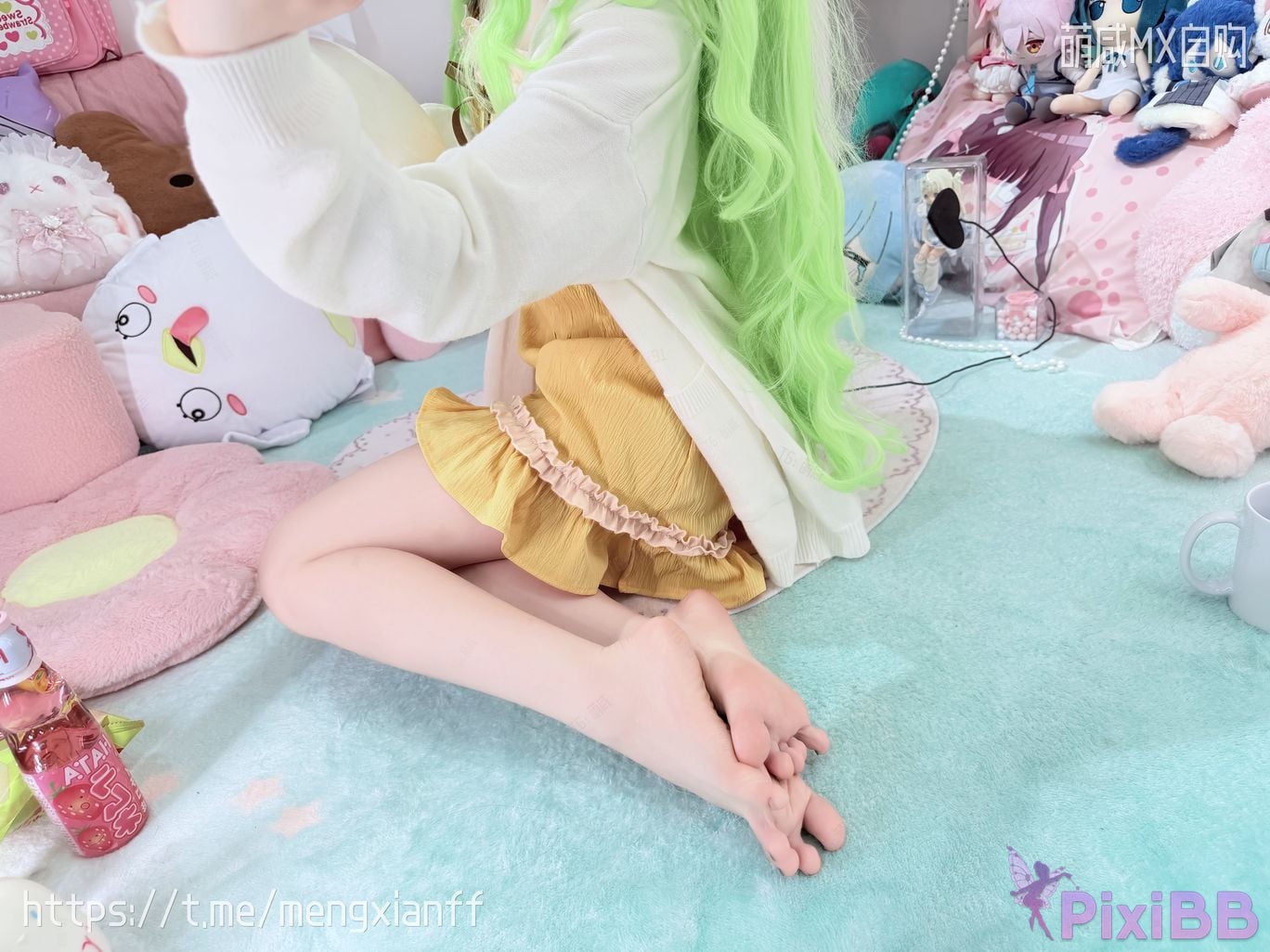 Cosplayer Somezo ran3 Blue Archive Xiaowang Xiaoguang pajamas PixiBB.COM 086