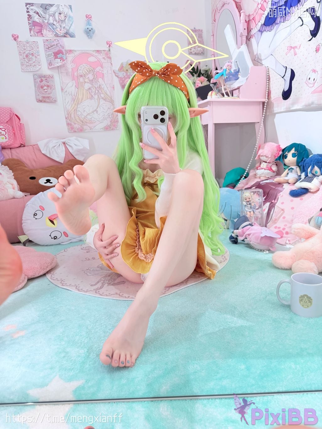 Cosplayer Somezo ran3 Blue Archive Xiaowang Xiaoguang pajamas PixiBB.COM 104