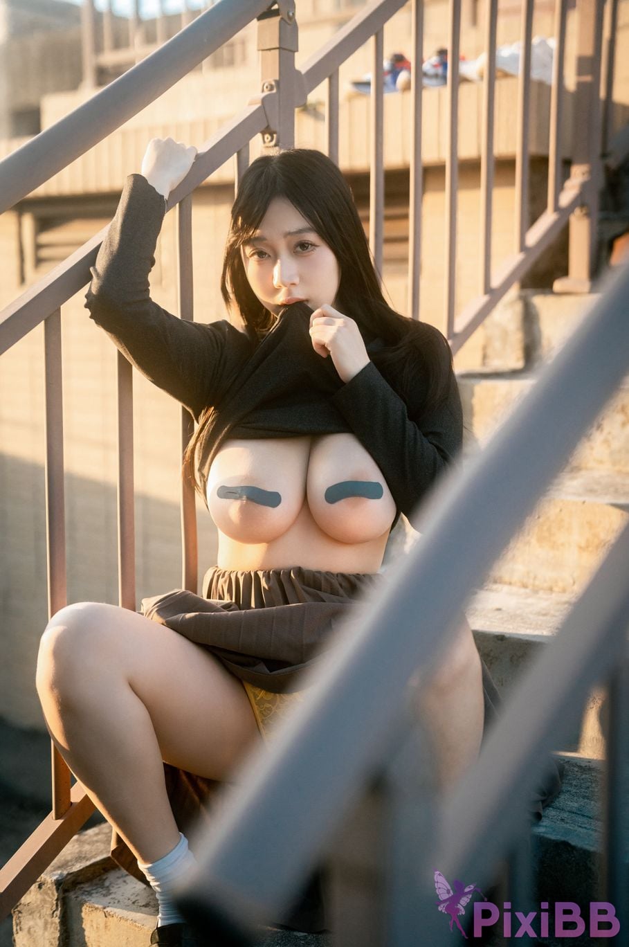 Cosplayer Asaanyasu sunset PixiBB.COM 035