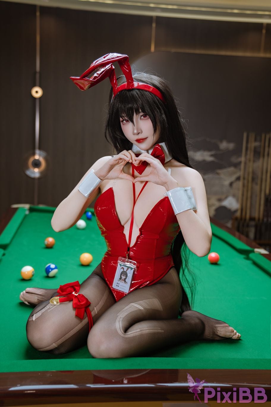 Cosplayer Second Assistant Nisa azur lane Dafeng pool bunny girl PixiBB.COM 003