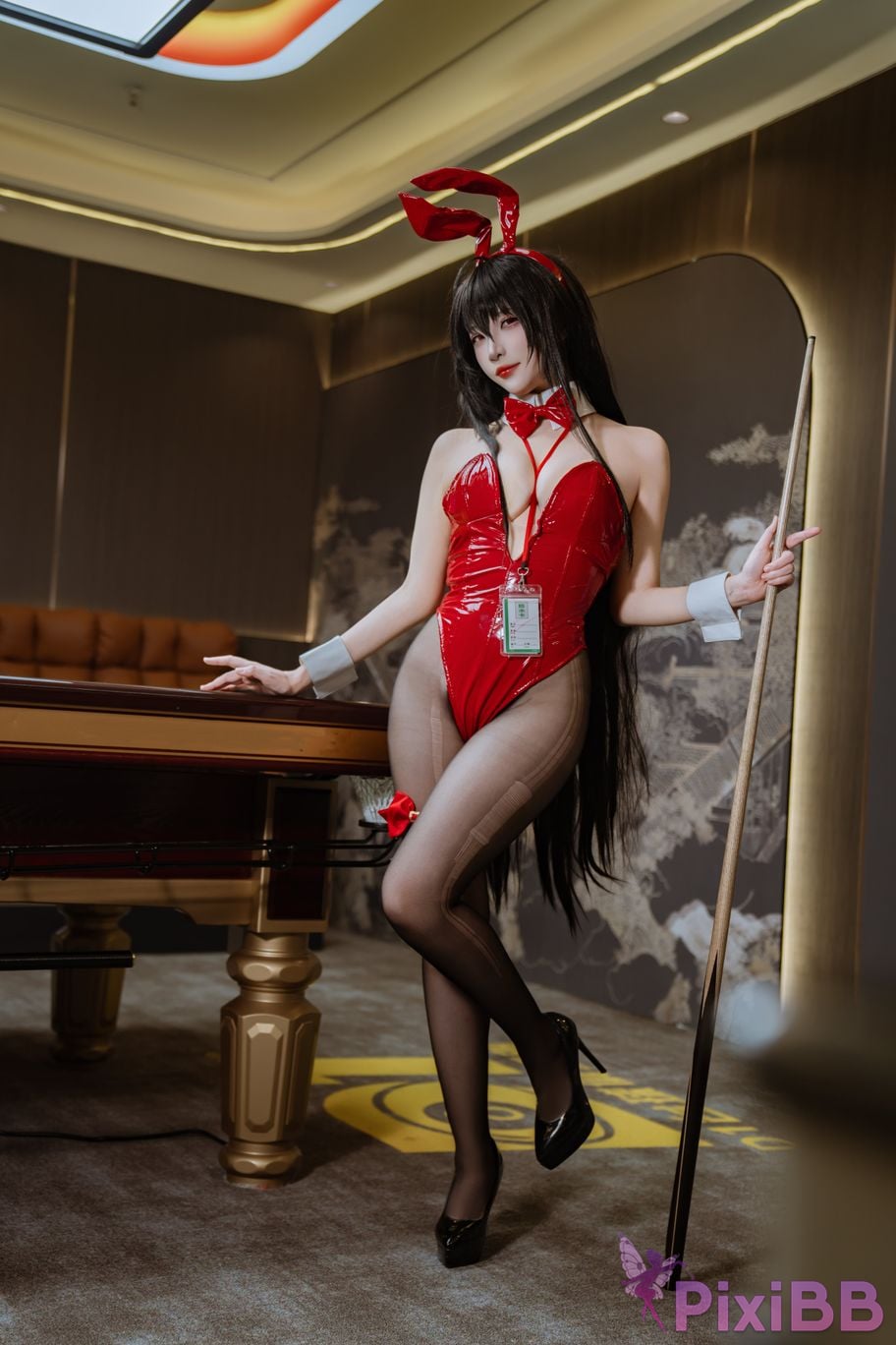 Cosplayer Second Assistant Nisa azur lane Dafeng pool bunny girl PixiBB.COM 012