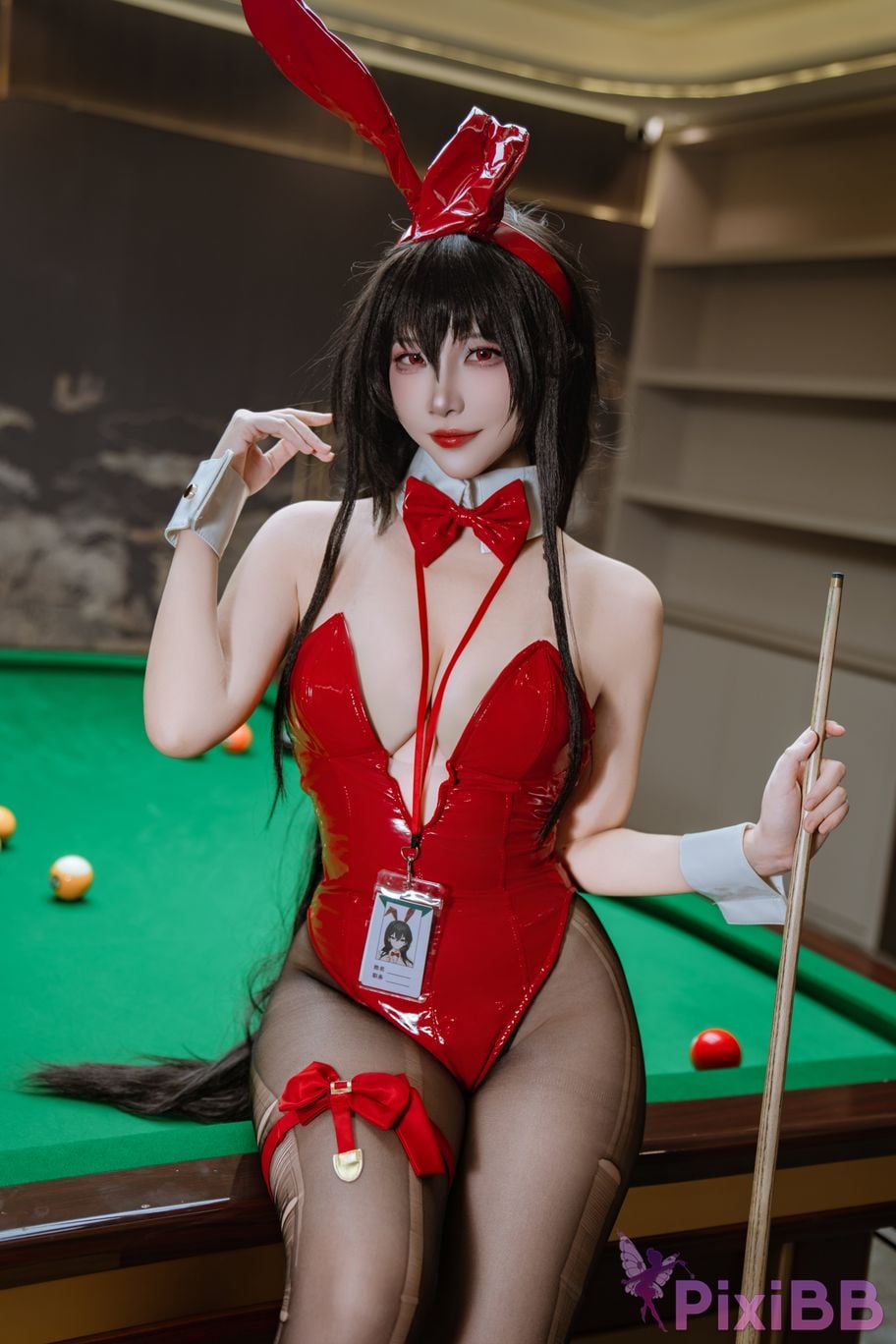 Cosplayer Second Assistant Nisa azur lane Dafeng pool bunny girl PixiBB.COM 018
