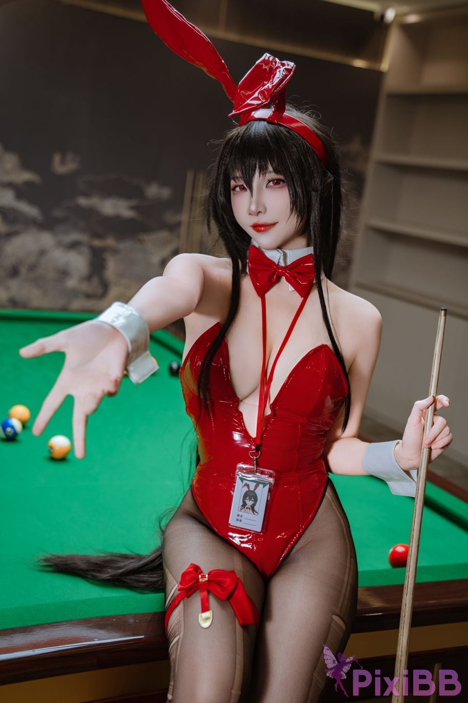 Cosplayer Second Assistant Nisa azur lane Dafeng pool bunny girl PixiBB.COM 019