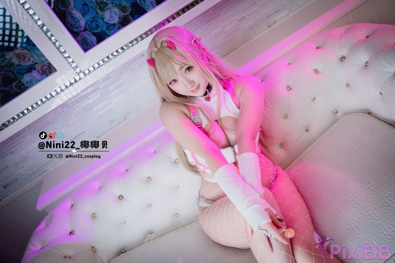 Cosplayer Nini22 Coconut scallops Nikke poisonous snake PixiBB.COM 033