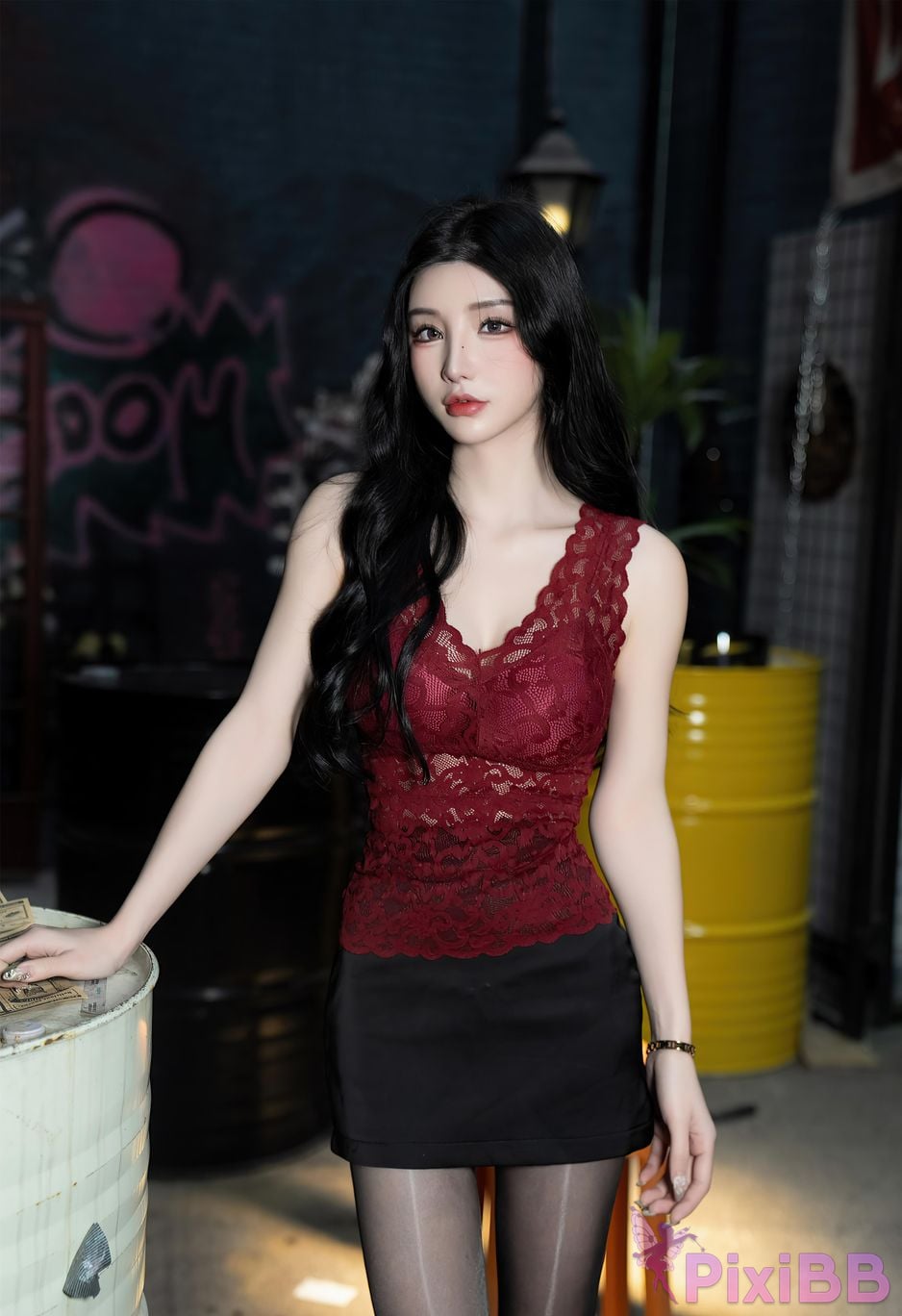 No watermark for in app purchases Zhou Yuxi Sally Excellent car model PixiBB.COM 001