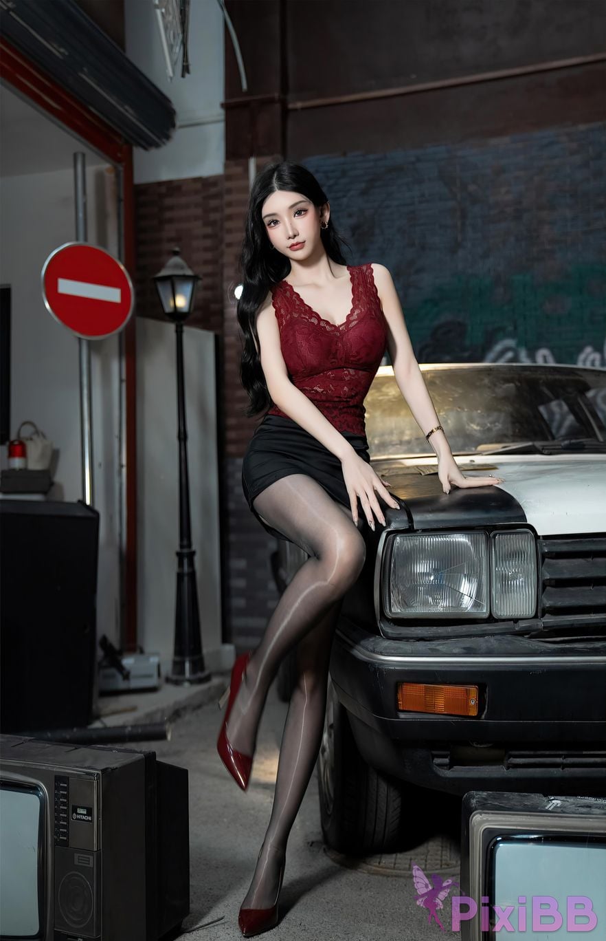 No watermark for in app purchases Zhou Yuxi Sally Excellent car model PixiBB.COM 007