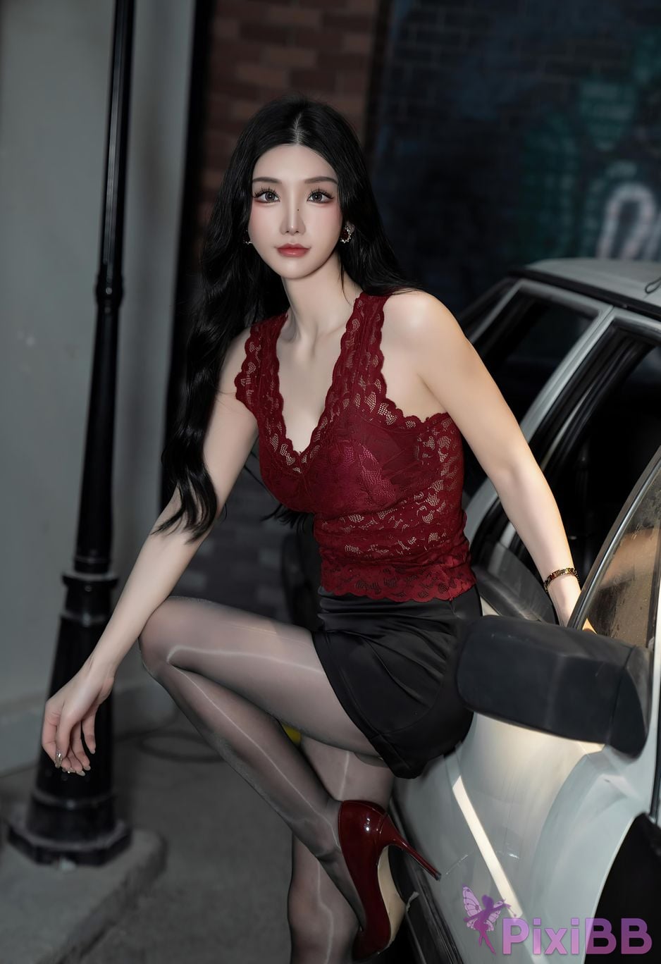 No watermark for in app purchases Zhou Yuxi Sally Excellent car model PixiBB.COM 021