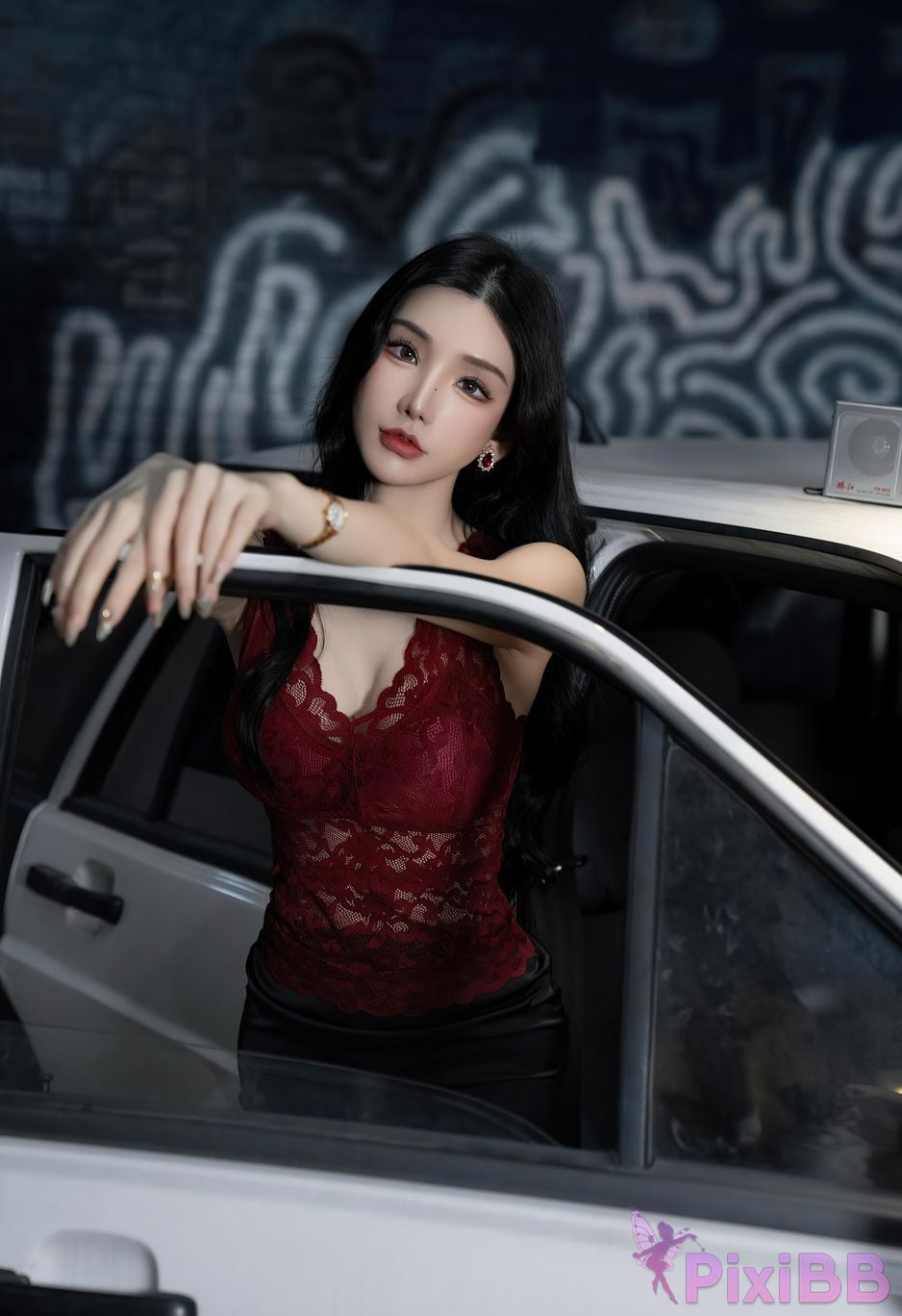 No watermark for in app purchases Zhou Yuxi Sally Excellent car model PixiBB.COM 024