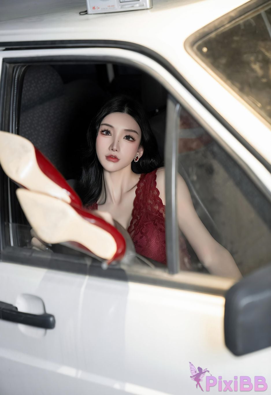 No watermark for in app purchases Zhou Yuxi Sally Excellent car model PixiBB.COM 025