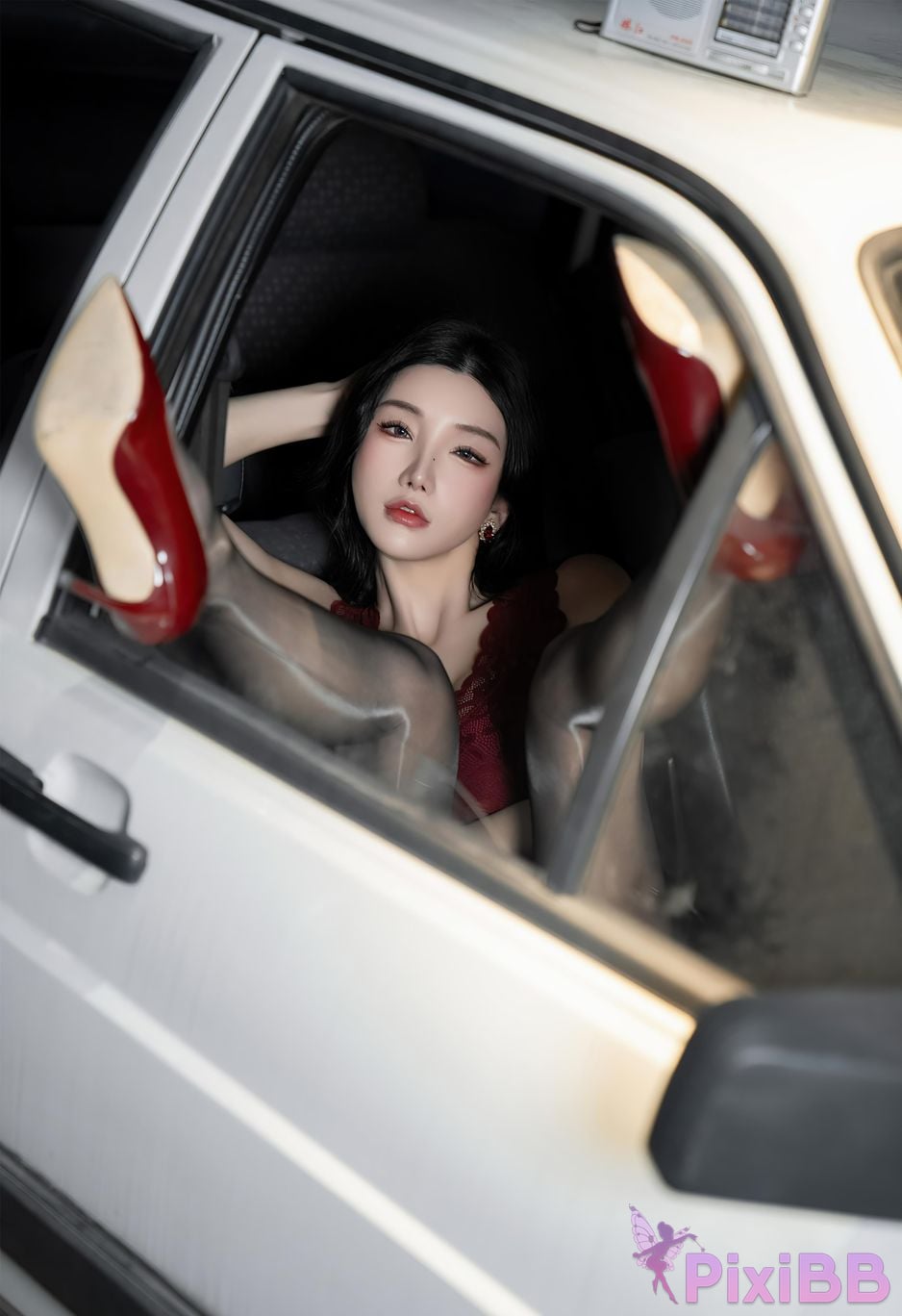 No watermark for in app purchases Zhou Yuxi Sally Excellent car model PixiBB.COM 026