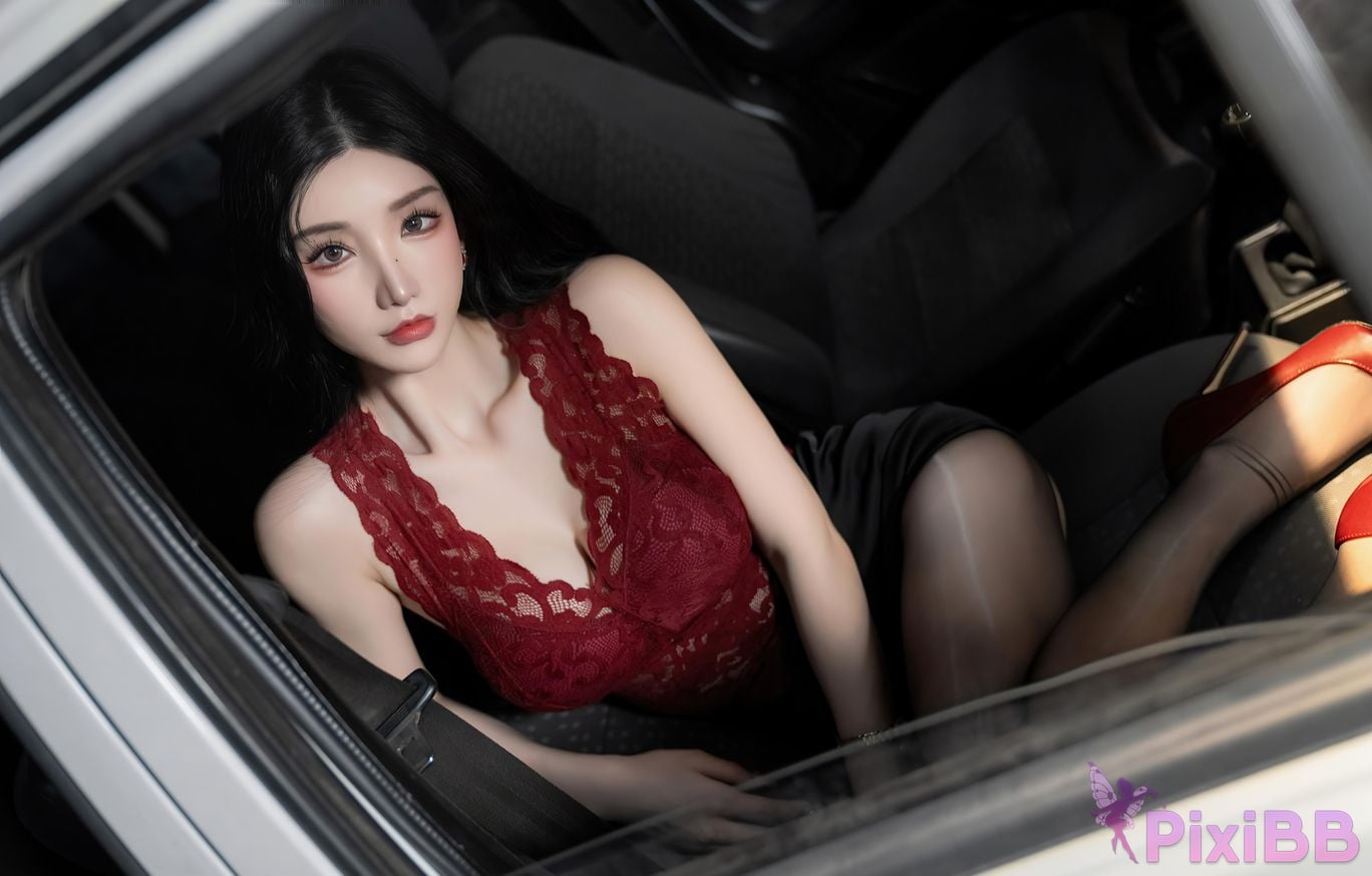 No watermark for in app purchases Zhou Yuxi Sally Excellent car model PixiBB.COM 028