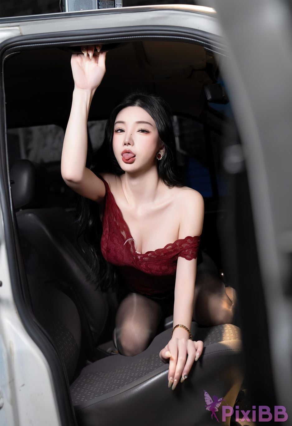No watermark for in app purchases Zhou Yuxi Sally Excellent car model PixiBB.COM 060