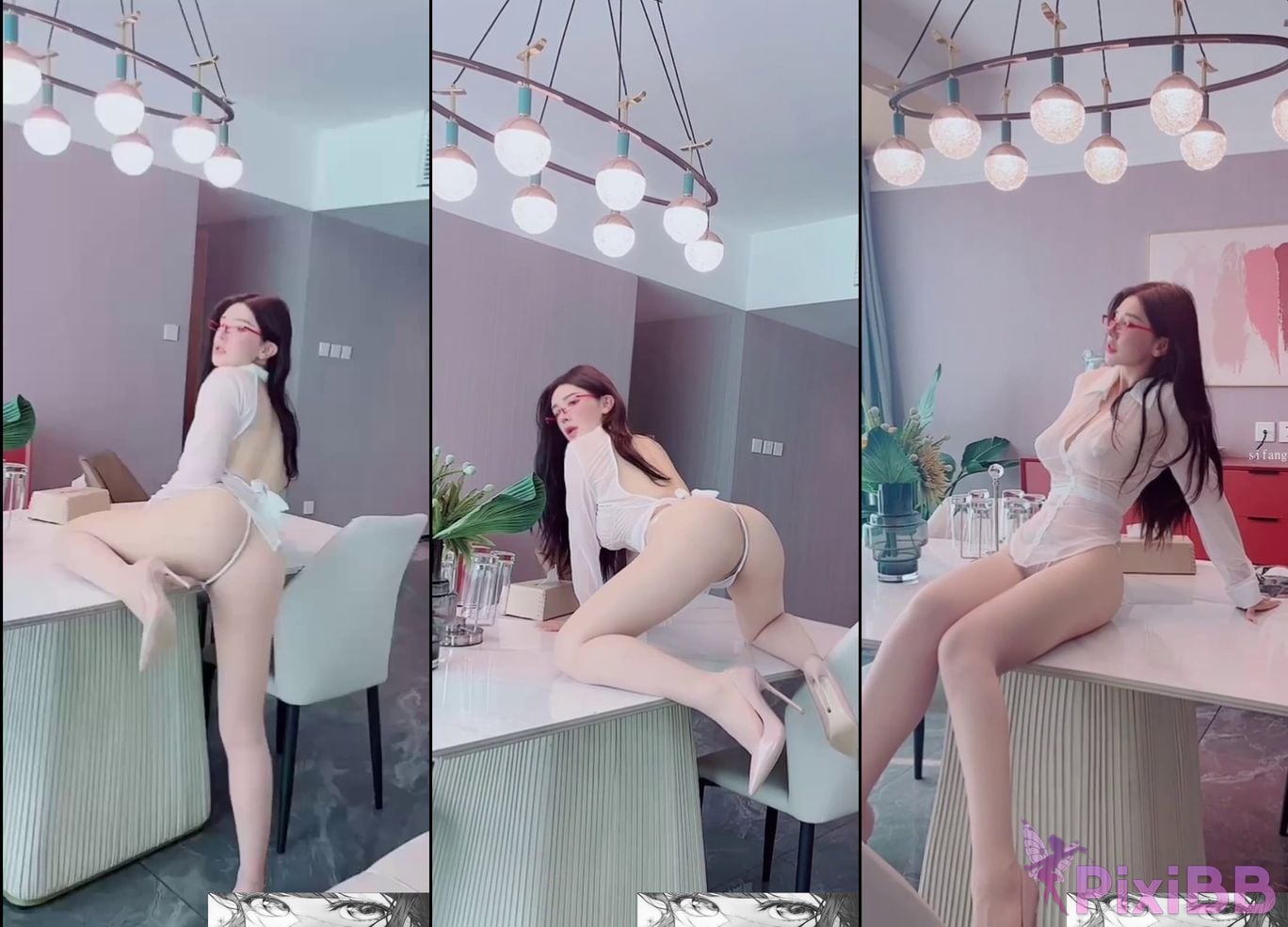 XR Uncensored Pan Jiaojiao R18 XIUREN model Last work before retirement lover white rose PixiBB.COM 091