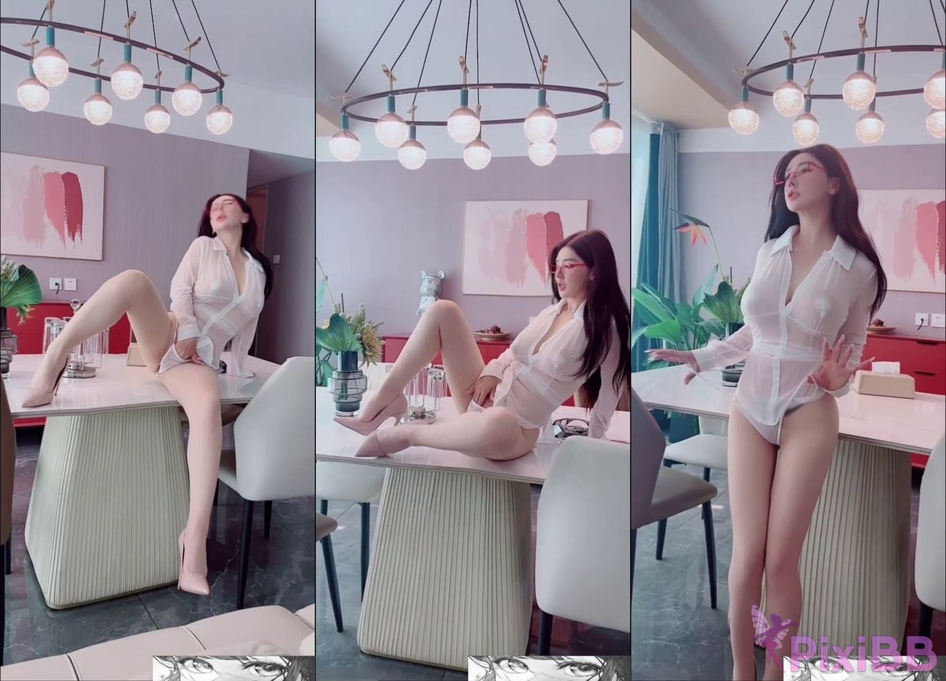 XR Uncensored Pan Jiaojiao R18 XIUREN model Last work before retirement lover white rose PixiBB.COM 093