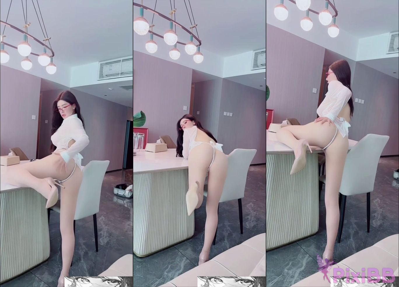 XR Uncensored Pan Jiaojiao R18 XIUREN model Last work before retirement lover white rose PixiBB.COM 095