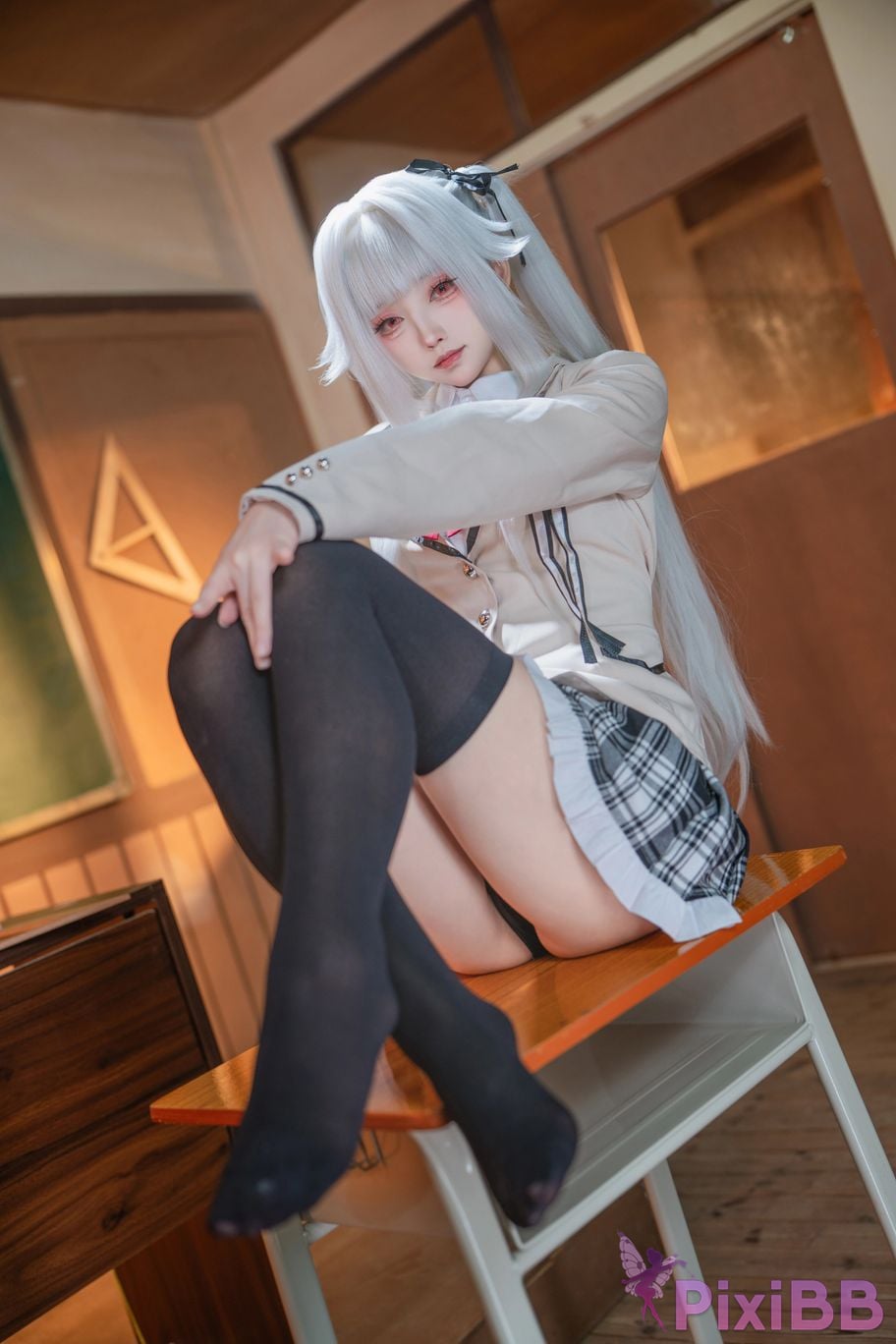 Cosplayer Big roll small Beautiful Girl Wanhua Mirror Bonzhiwuzhi school uniform PixiBB.COM 002