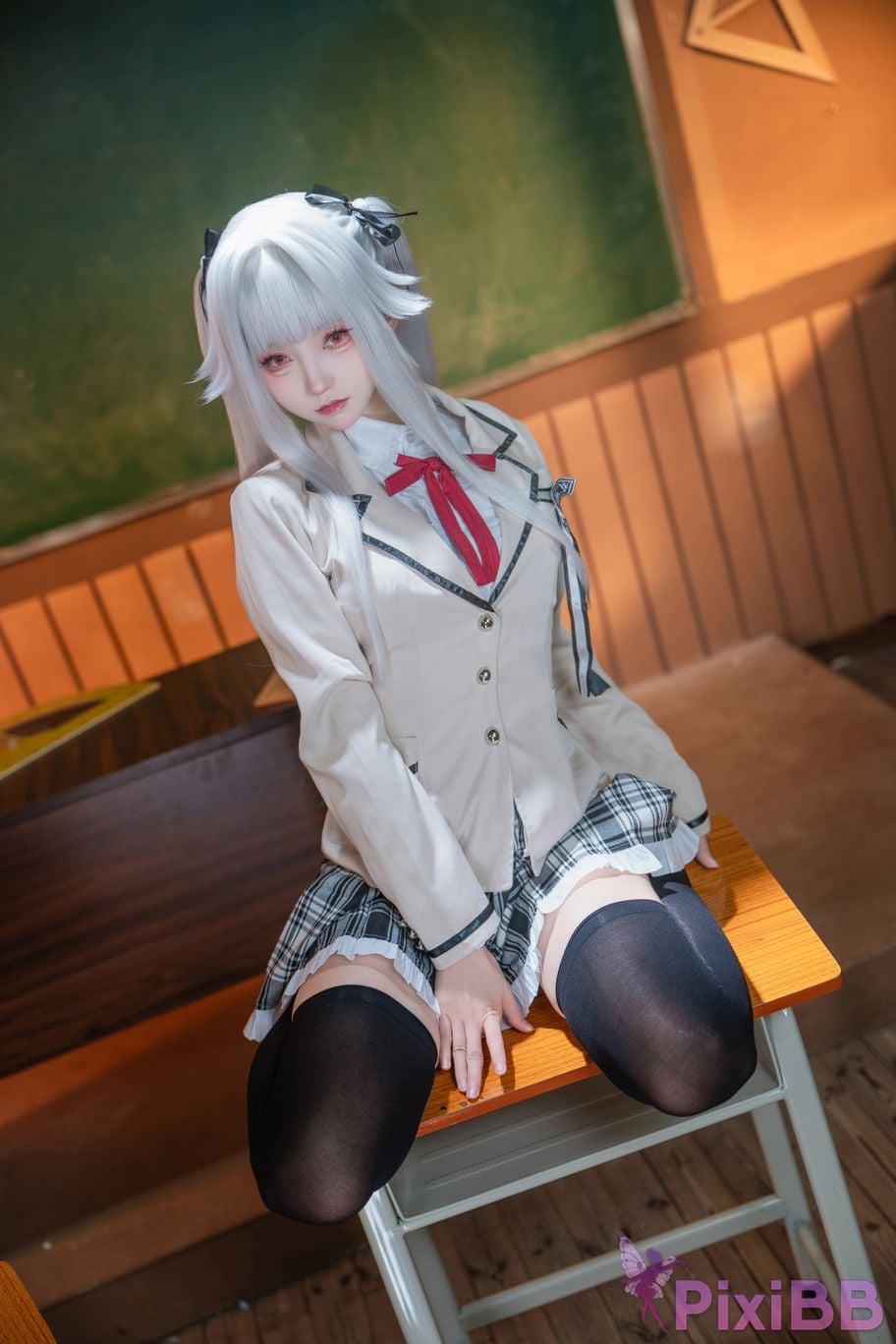Cosplayer Big roll small Beautiful Girl Wanhua Mirror Bonzhiwuzhi school uniform PixiBB.COM 004