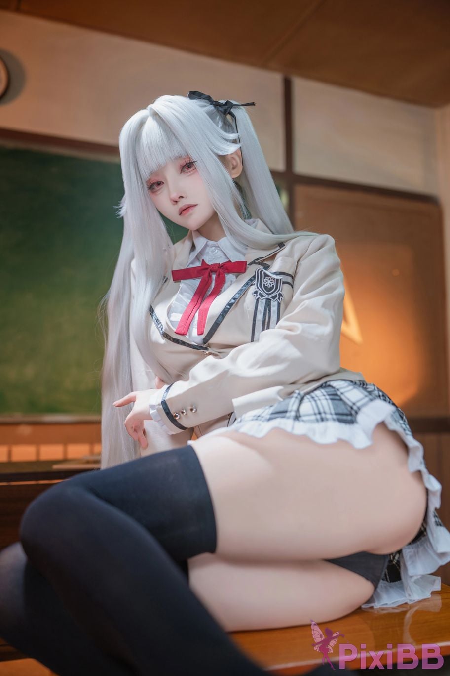 Cosplayer Big roll small Beautiful Girl Wanhua Mirror Bonzhiwuzhi school uniform PixiBB.COM 006