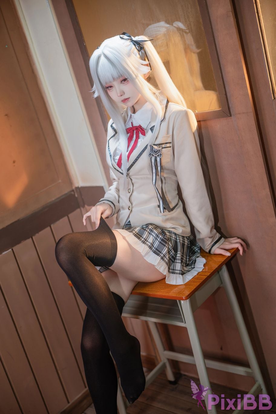 Cosplayer Big roll small Beautiful Girl Wanhua Mirror Bonzhiwuzhi school uniform PixiBB.COM 007