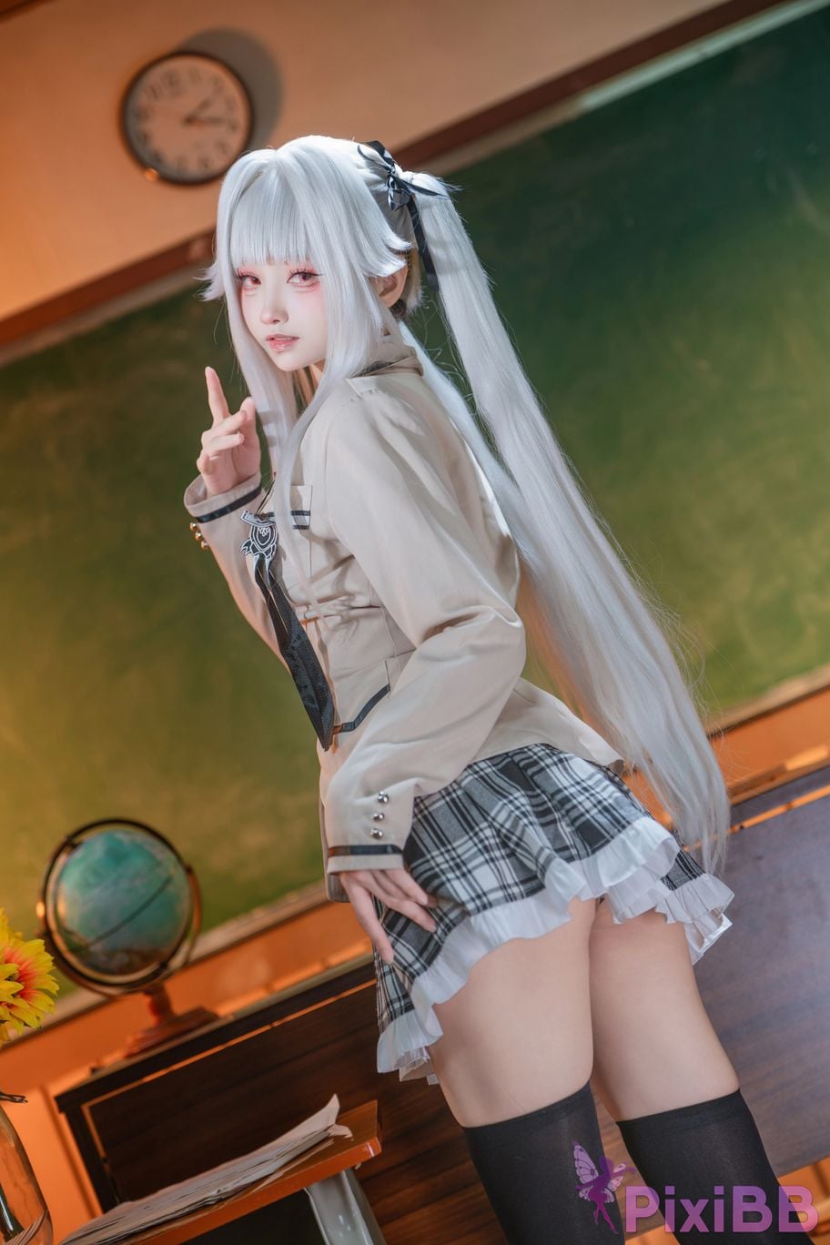 Cosplayer Big roll small Beautiful Girl Wanhua Mirror Bonzhiwuzhi school uniform PixiBB.COM 012