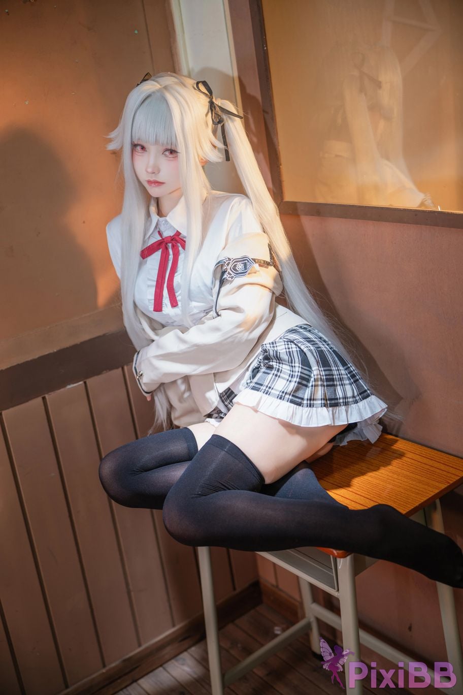 Cosplayer Big roll small Beautiful Girl Wanhua Mirror Bonzhiwuzhi school uniform PixiBB.COM 013