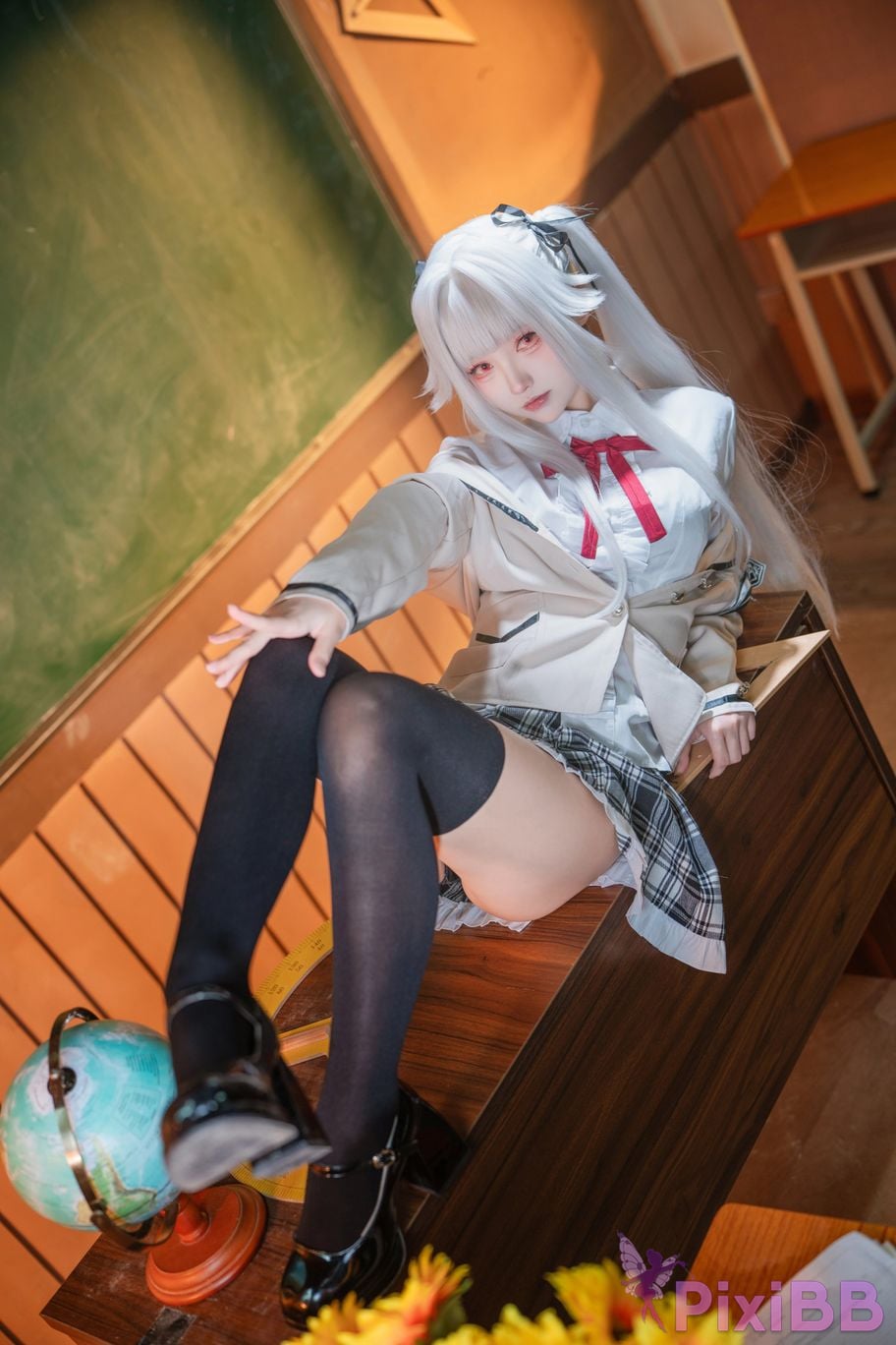 Cosplayer Big roll small Beautiful Girl Wanhua Mirror Bonzhiwuzhi school uniform PixiBB.COM 015