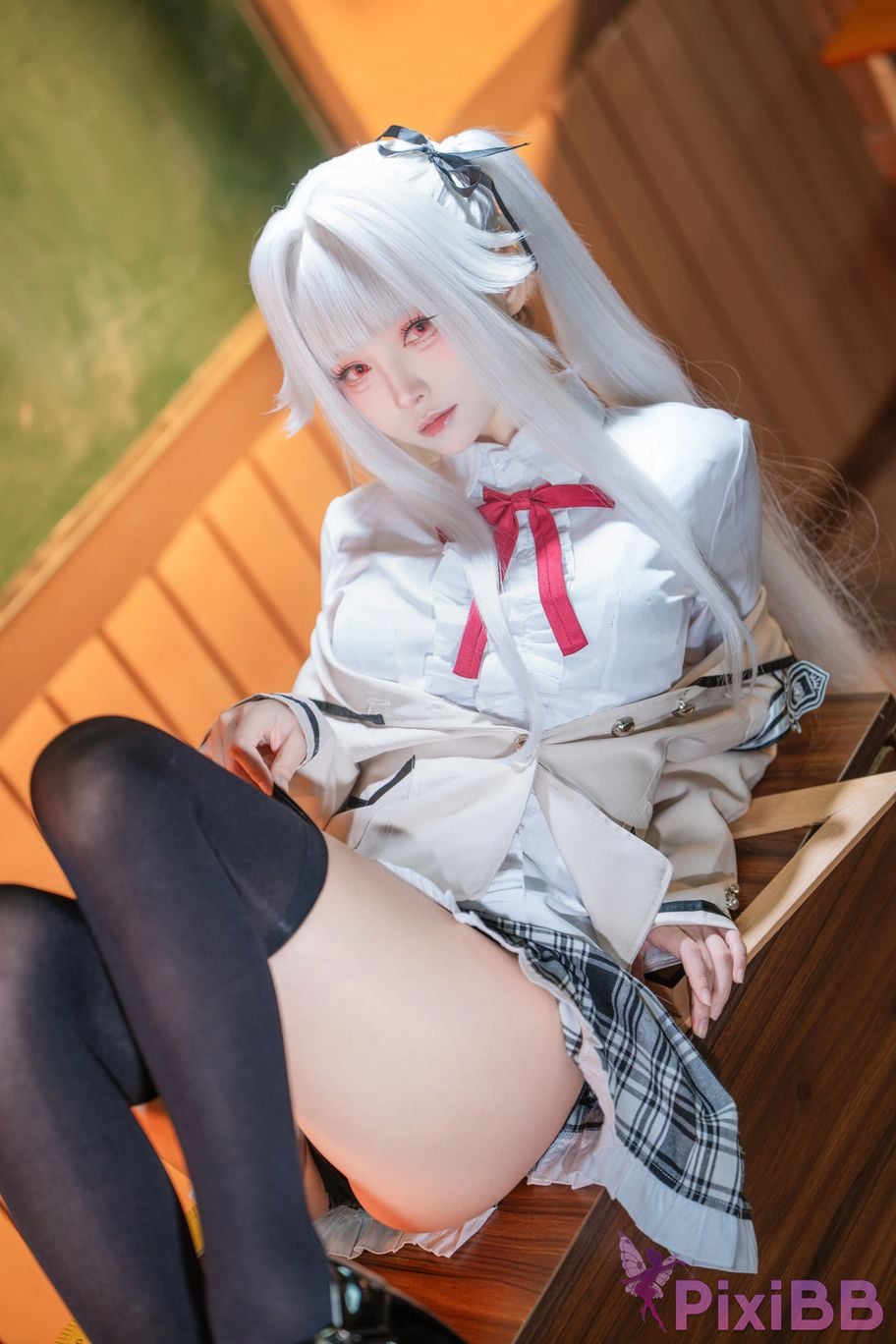 Cosplayer Big roll small Beautiful Girl Wanhua Mirror Bonzhiwuzhi school uniform PixiBB.COM 017