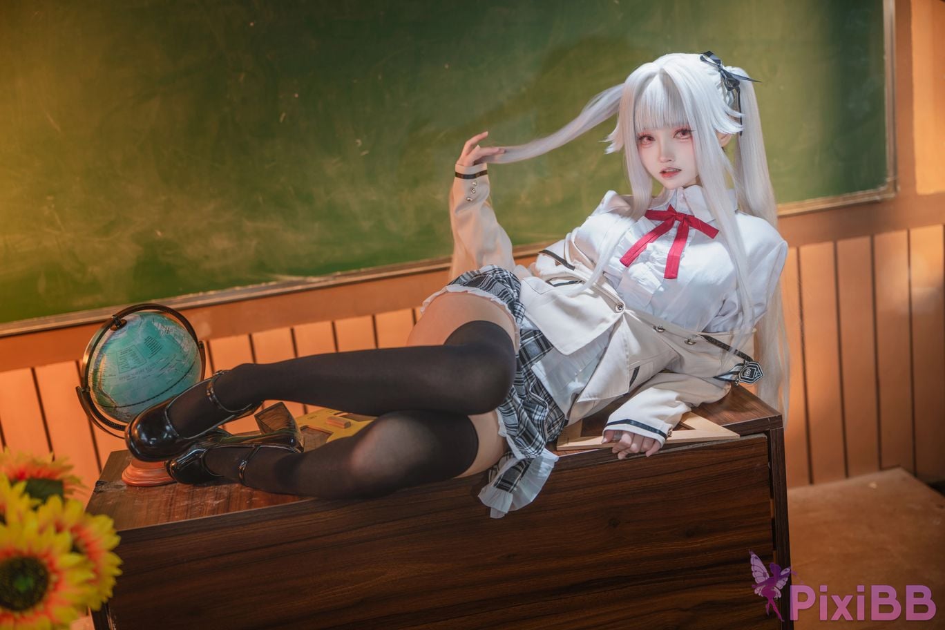 Cosplayer Big roll small Beautiful Girl Wanhua Mirror Bonzhiwuzhi school uniform PixiBB.COM 021