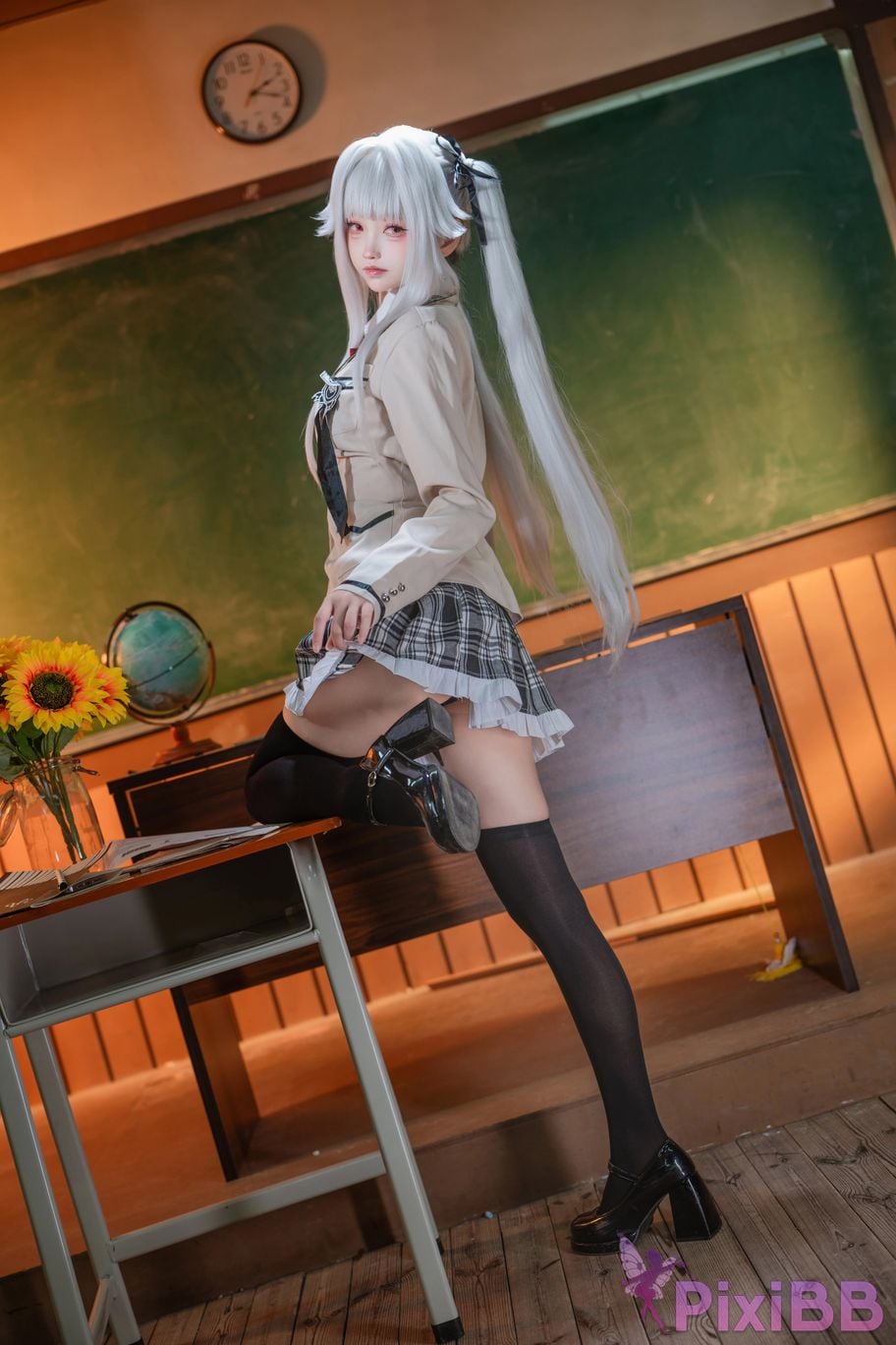 Cosplayer Big roll small Beautiful Girl Wanhua Mirror Bonzhiwuzhi school uniform PixiBB.COM 023